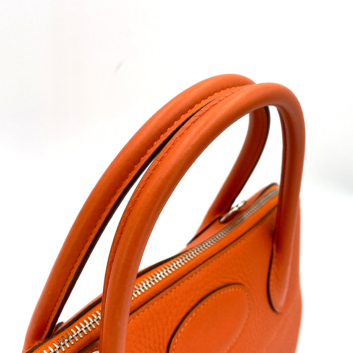 HERMES BOLIDE 31 FEU ORANGE TAURILLON CLEMENCE HAND SHOULDER BAG T 90250508