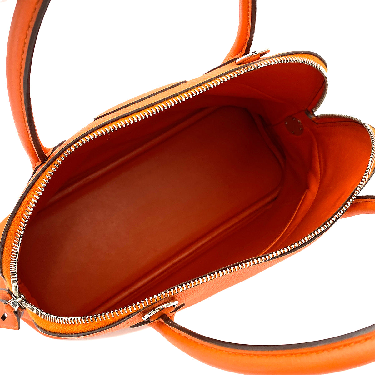 HERMES BOLIDE 31 FEU ORANGE TAURILLON CLEMENCE HAND SHOULDER BAG T 90250508