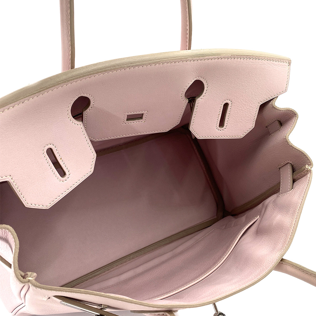 HERMES BIRKIN 30 ROSE DRAGEE SWIFT HAND BAG □J SHW 90250509