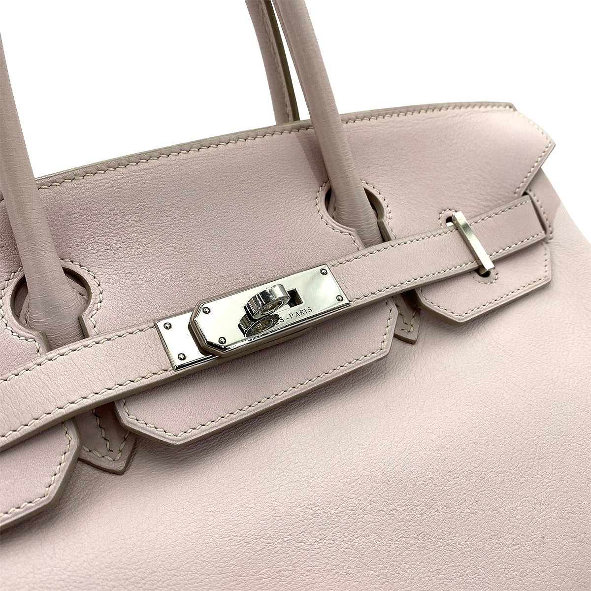 HERMES BIRKIN 30 ROSE DRAGEE SWIFT HAND BAG □J SHW 90250509