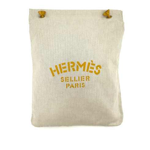 HERMES SAC ALINE GM NATUREL TOILE CHEVRON LEATHER SHOULDER BAG 90250511 - PURPOSE