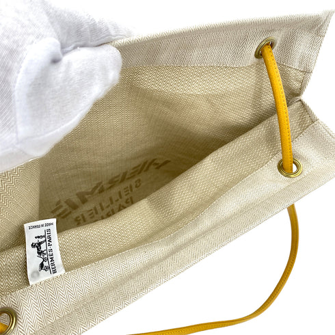 HERMES SAC ALINE GM NATUREL TOILE CHEVRON LEATHER SHOULDER BAG 90250511 - PURPOSE