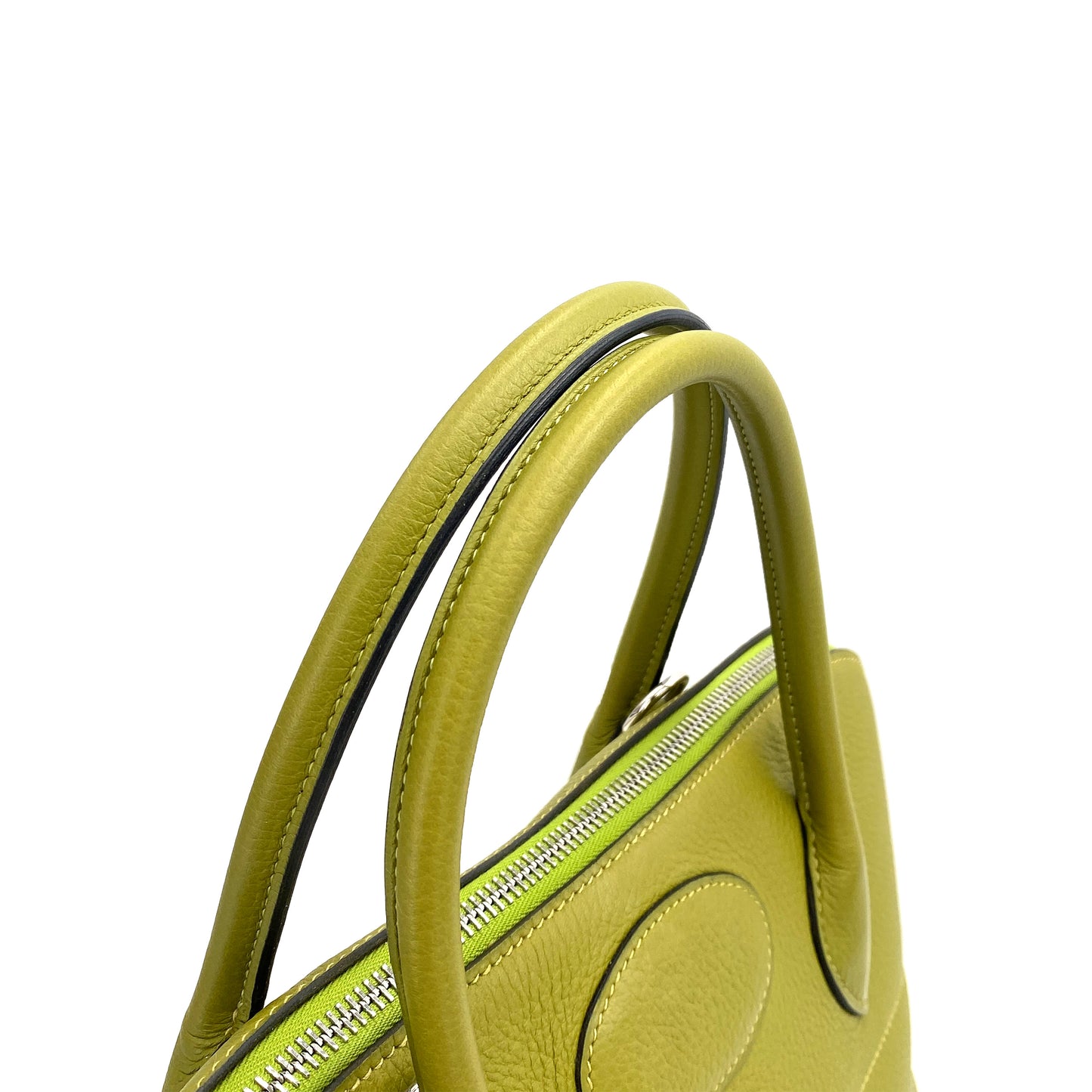 HERMES BOLIDE 35 ANIS GREEN TAURILLON CLEMENCE HAND SHOULDER BAG □H 90250514
