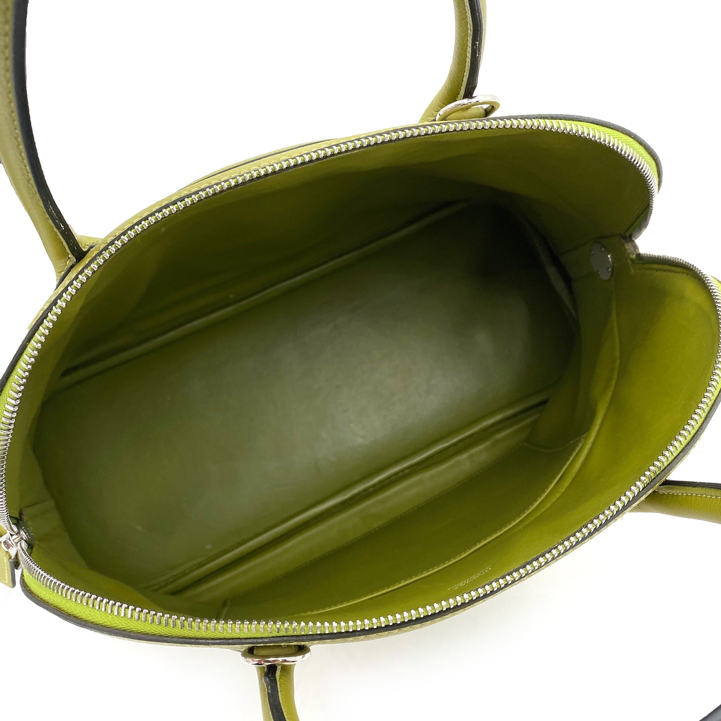 HERMES BOLIDE 35 ANIS GREEN TAURILLON CLEMENCE HAND SHOULDER BAG □H 90250514