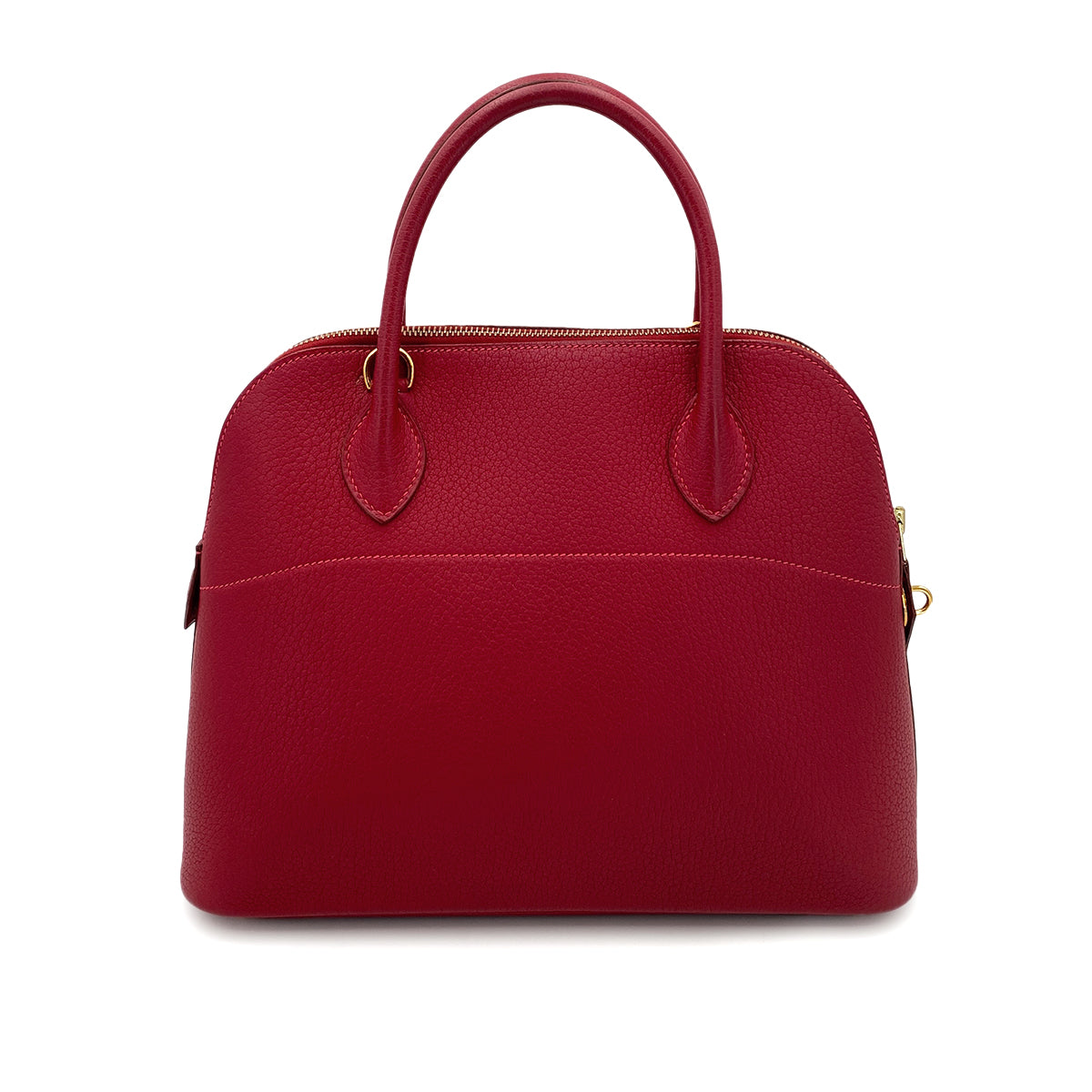 HERMES BOLIDE 31 ROUGE VIF FJORD HAND SHOULDER BAG □H 90250517