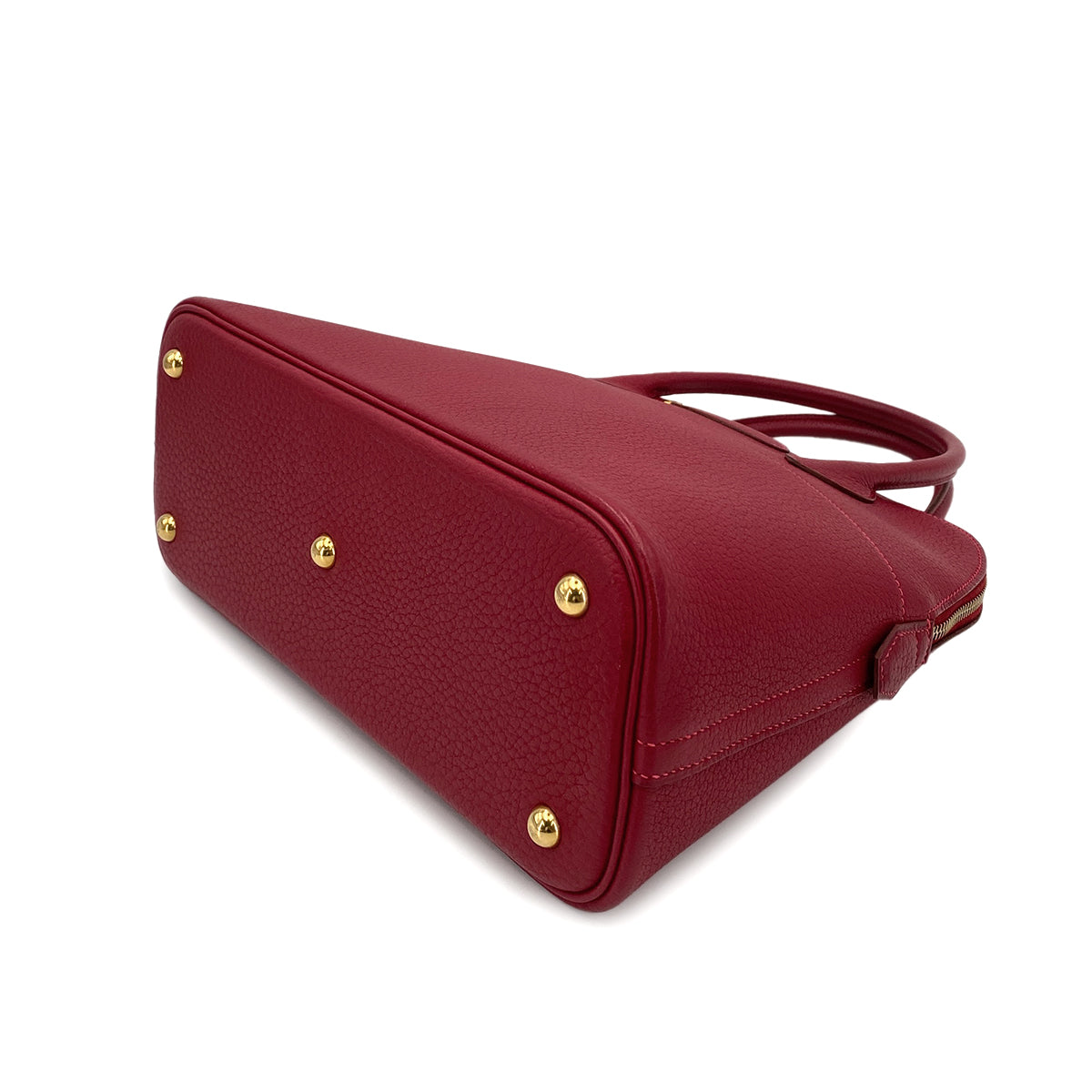 HERMES BOLIDE 31 ROUGE VIF FJORD HAND SHOULDER BAG □H 90250517