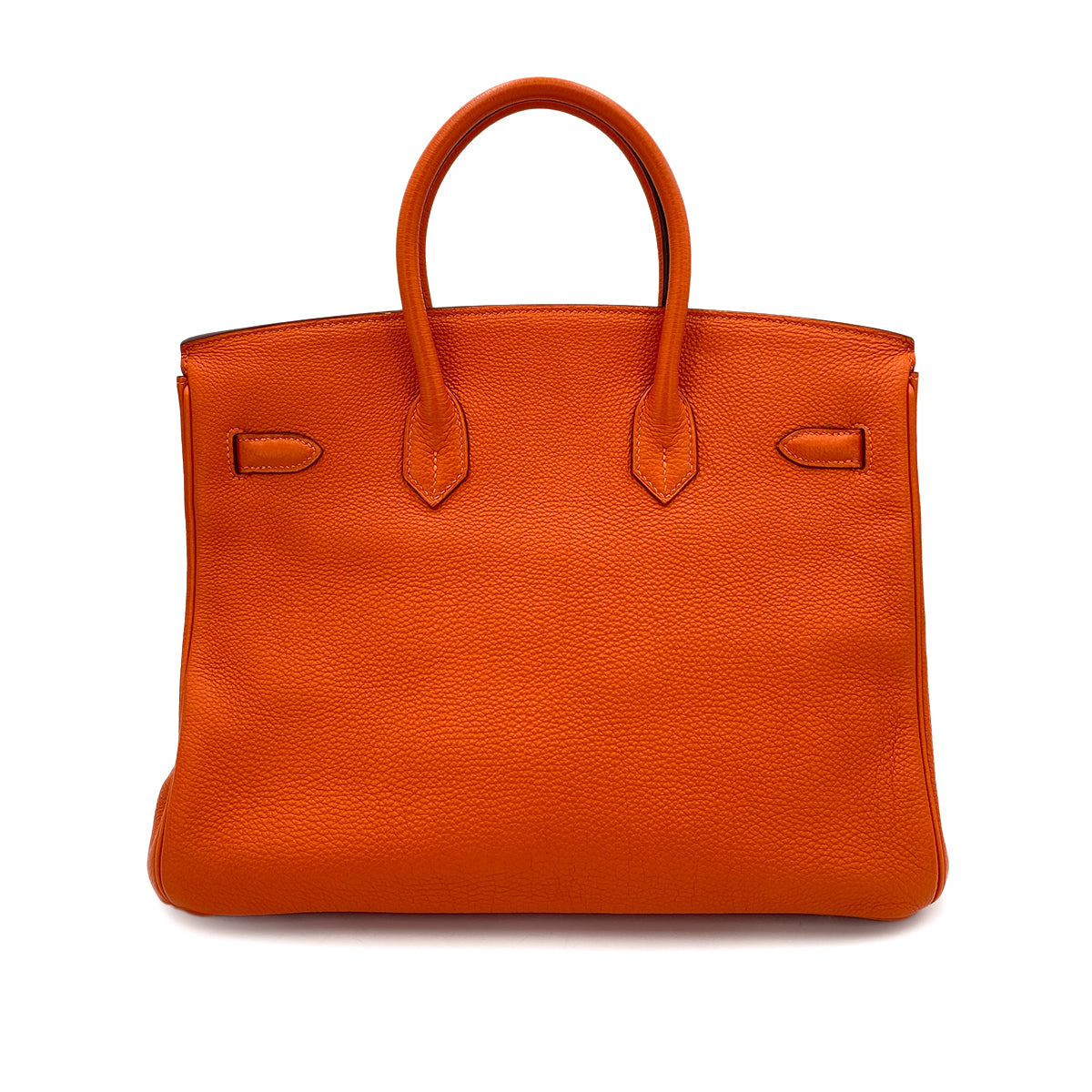 HERMES BIRKIN 35 ORANGE TOGO HAND BAG □P 90250743