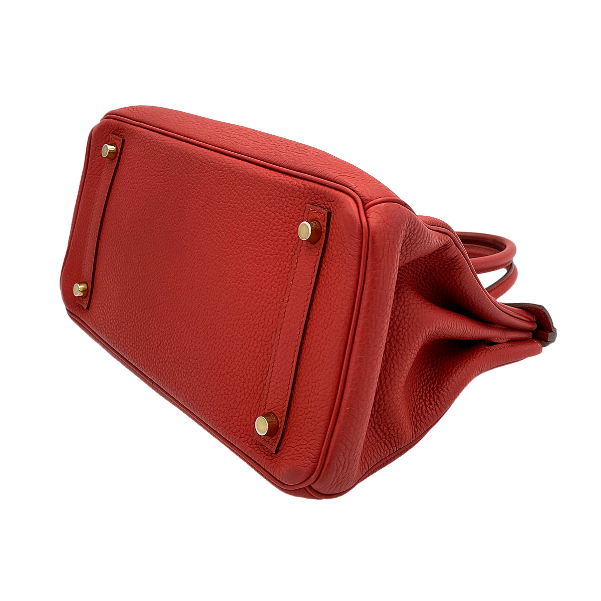 HERMES BIRKIN 30 ROUGE VIF TOGO HAND BAG T GHW 90250924