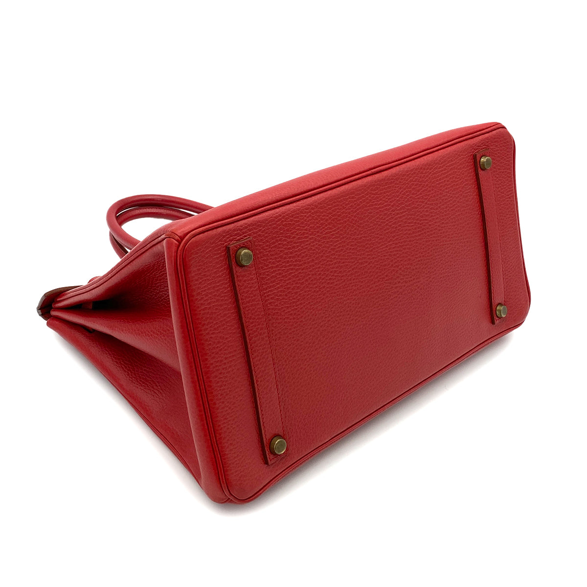 HERMES BIRKIN 35 ROUGE VIF ARDENNES HAND BAG 〇X GHW 90251080