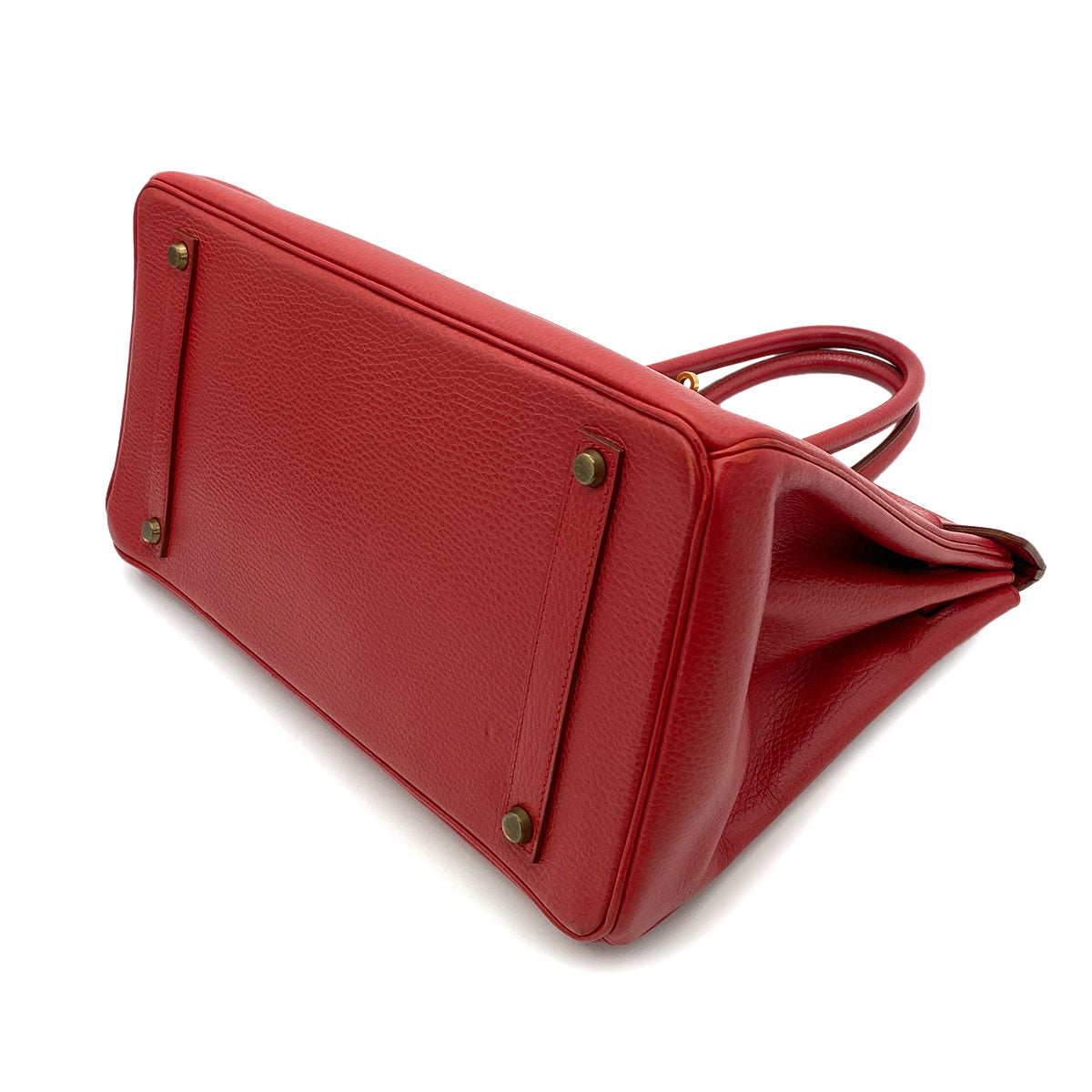 HERMES BIRKIN 35 ROUGE VIF ARDENNES HAND BAG 〇X GHW 90251080