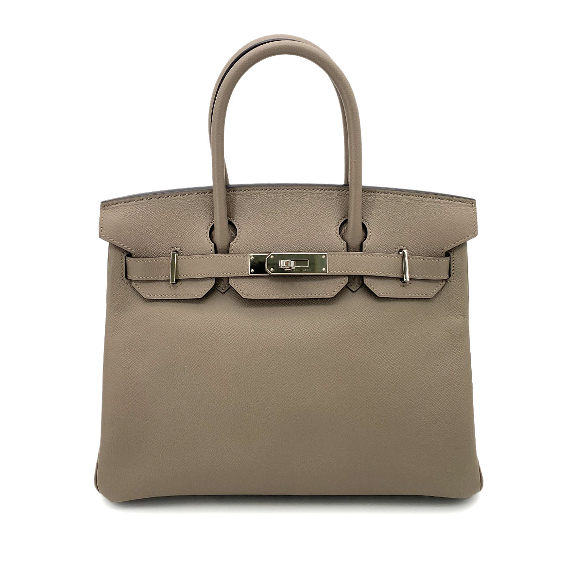 HERMES BIRKIN 30 GRIS ASPHALTE EPSOM HAND BAG C SHW 90251084