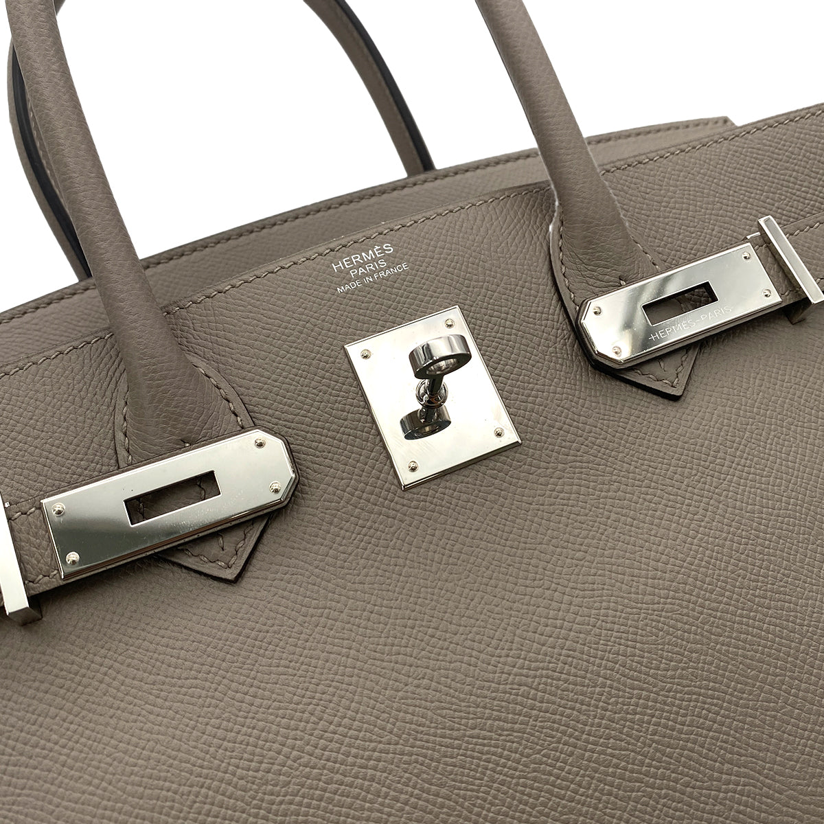 HERMES BIRKIN 30 GRIS ASPHALTE EPSOM HAND BAG C SHW 90251084