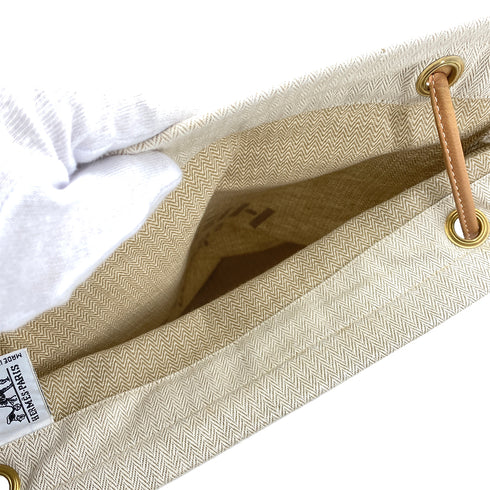 HERMES SAC ALINE GM NATUREL TOILE CHEVRON LEATHER SHOULDER BAG 90251099 - PURPOSE