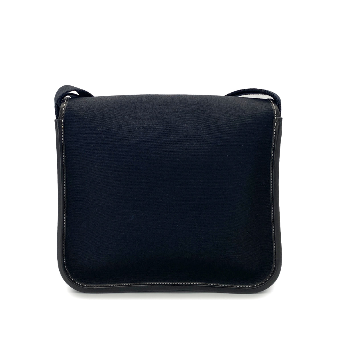 HERMES BUENAVENTURA MINI BLACK TOILE OFFICIER SHOULDER BAG 90251112