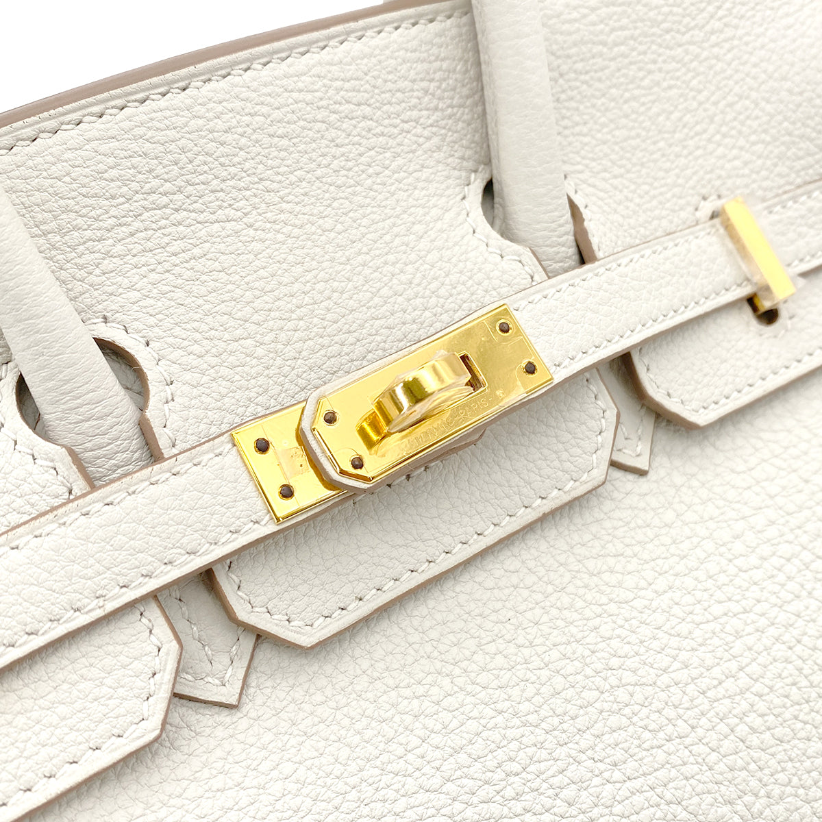 HERMES BIRKIN 25 NEW GRIS PERLE TOGO HAND BAG W GHW 90251115