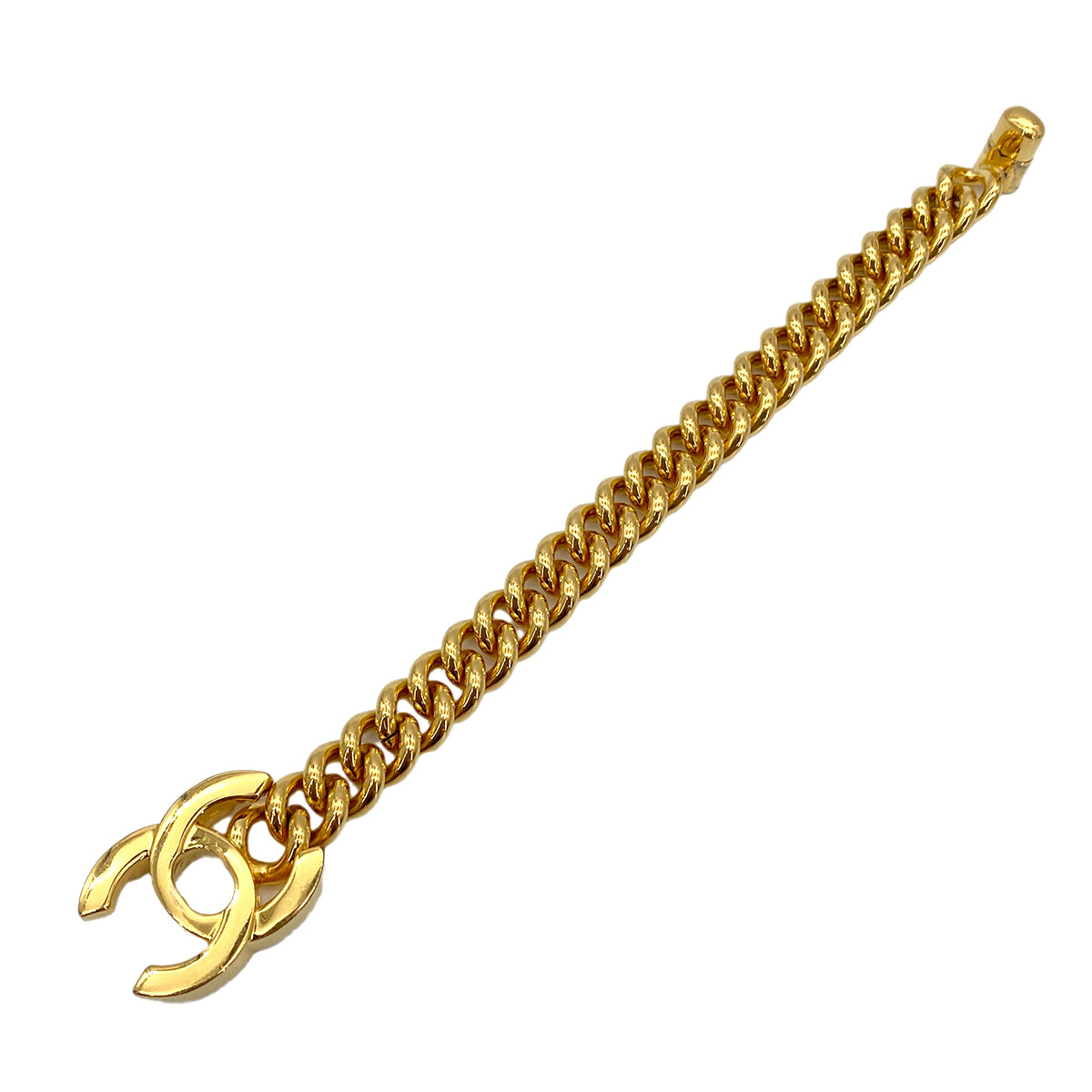 CHANEL VINTAGE CHAIN BRACELET TURN LOCK COCOMARK ACCESSORY 95A 90251132