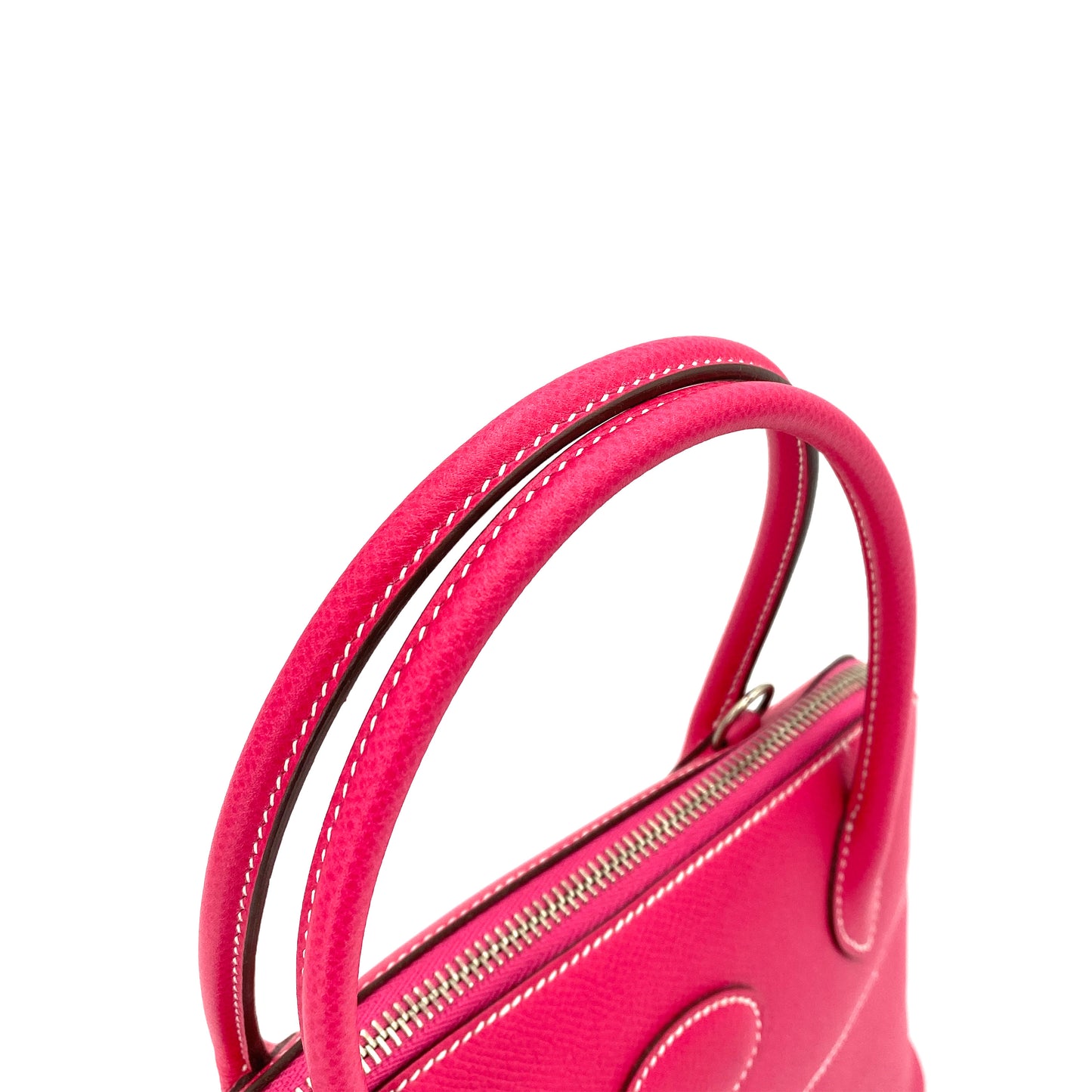 HERMES BOLIDE 27 ROSE TYRIEN EPSOM HAND SHOULDER BAG □Q SHW 90251381
