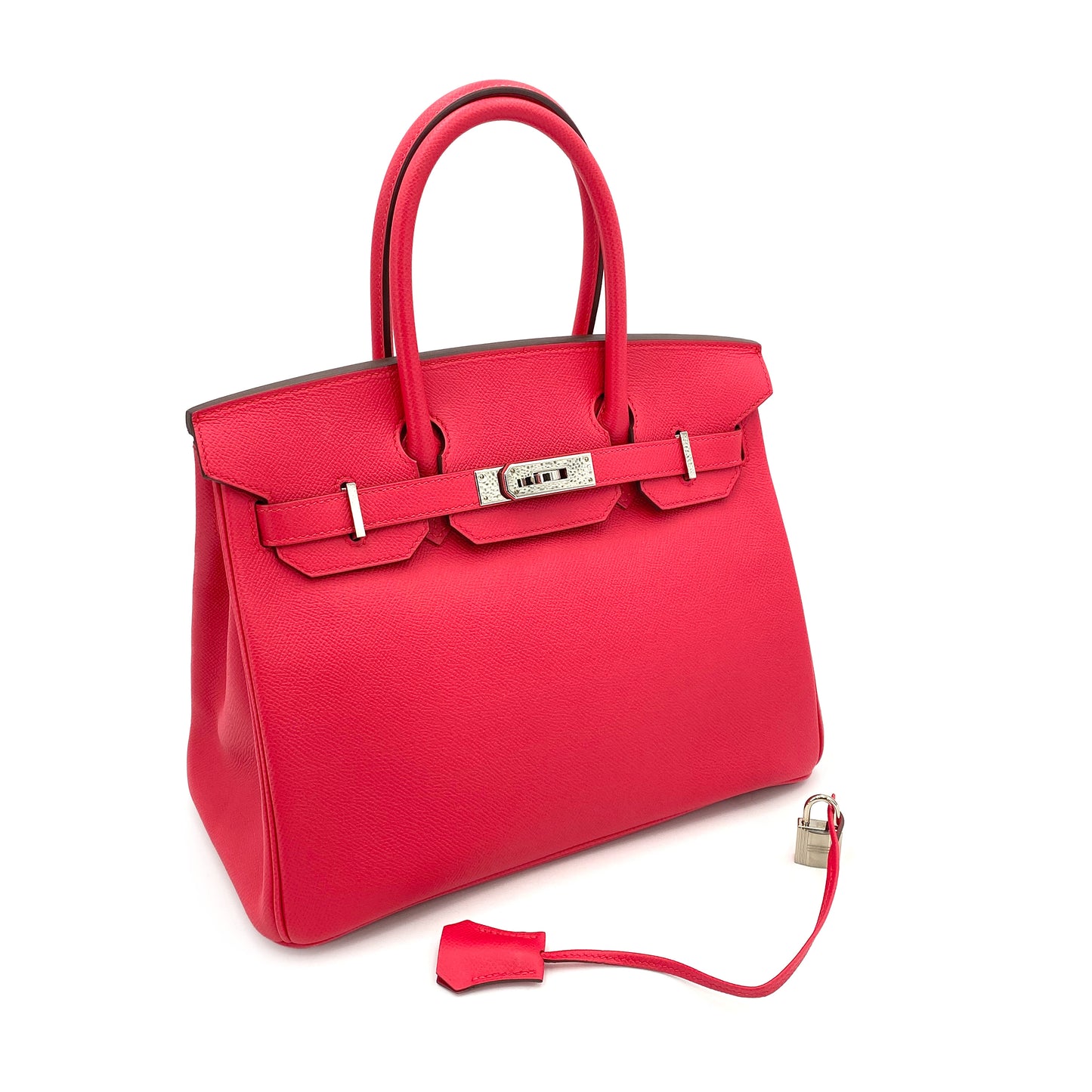 HERMES BIRKIN 30 ROUGE EXTREME EPSOM HAND BAG D SHW 90251386