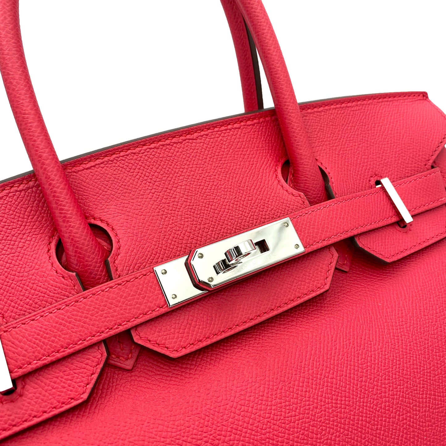 HERMES BIRKIN 30 ROUGE EXTREME EPSOM HAND BAG D SHW 90251386