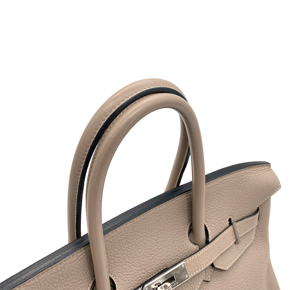 HERMES BIRKIN 35 GRIS TOURTERELLE TAURILLON CLEMENCE HAND BAG □M SHW 90251393