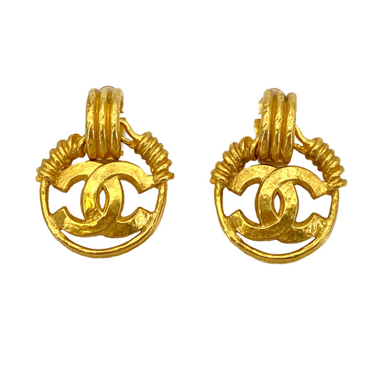 CHANEL VINTAGE EARRINGS COCOMARK ACCESSORY 94P 90251826