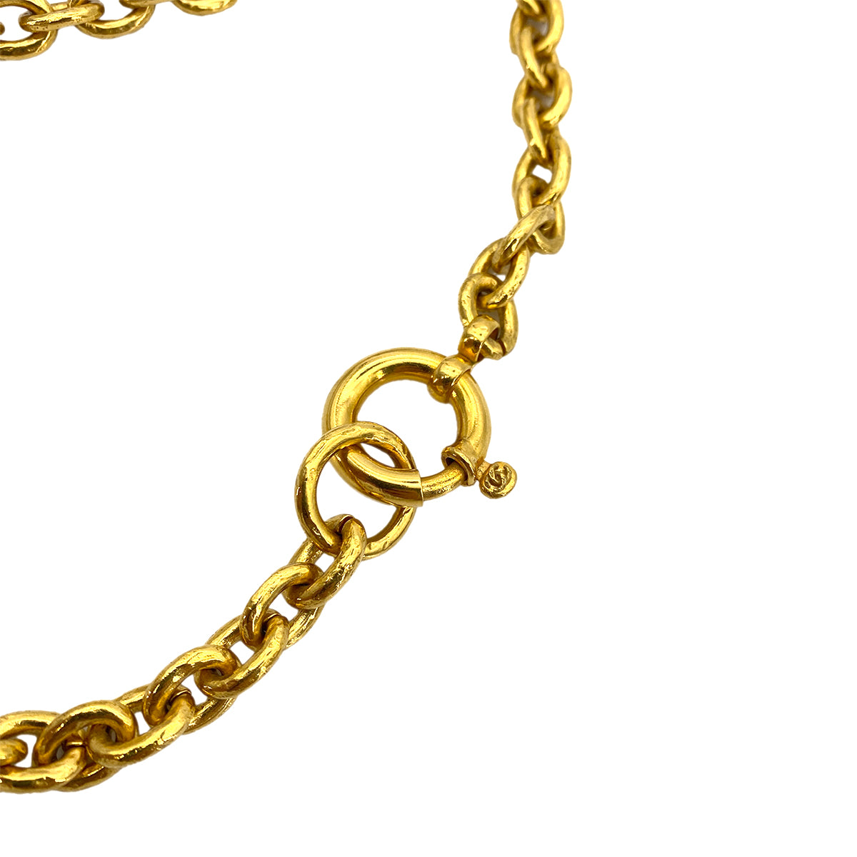 CHANEL VINTAGE NECKLACE COCOMARK ROUND ACCESSORY 94A 90251827