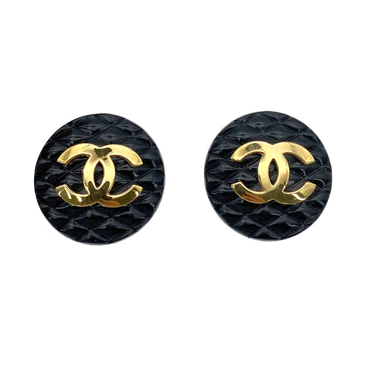 CHANEL VINTAGE EARRINGS ROUND COCOMARK ACCESSORY 90251831