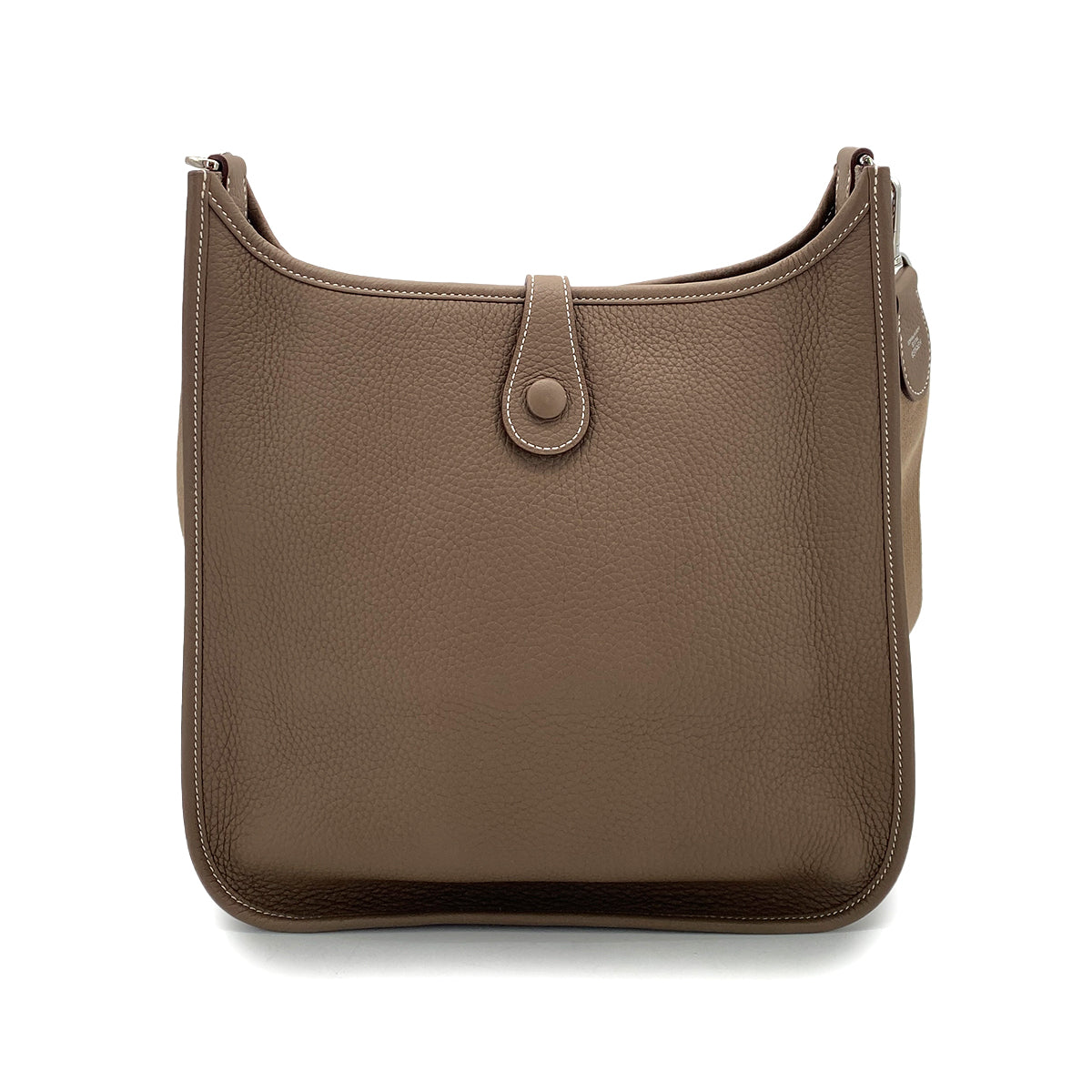 HERMES EVELYNE PM ETOUPE TAURILLON CLEMENCE SHOULDER BAG □P 90251841