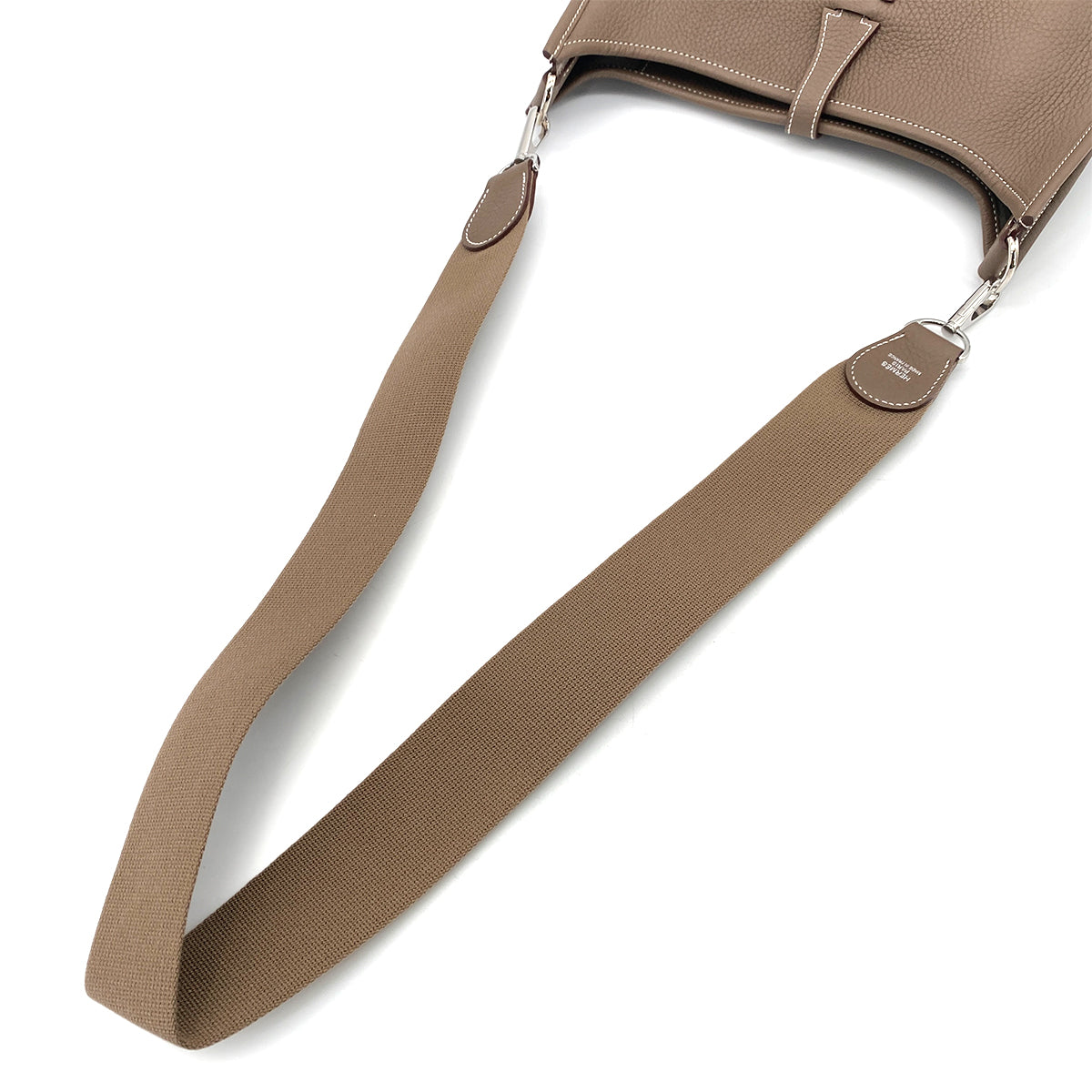 HERMES EVELYNE PM ETOUPE TAURILLON CLEMENCE SHOULDER BAG □P 90251841