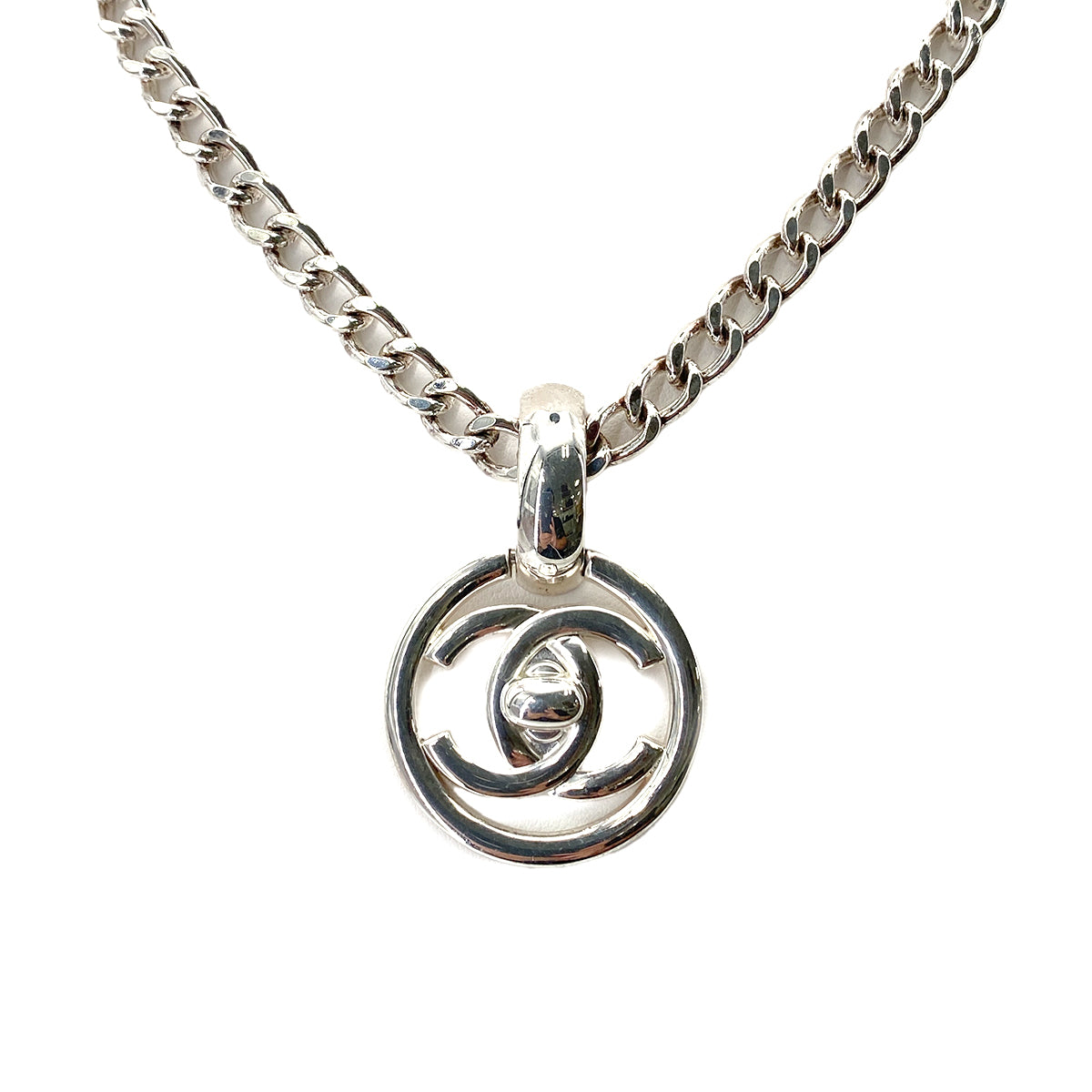CHANEL VINTAGE NECKLACE COCOMARK TURNLOCK ACCESSORY 97P 90251968