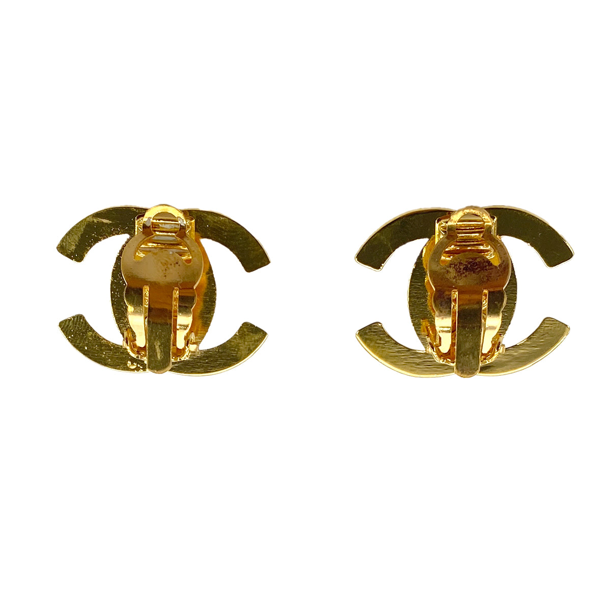 CHANEL VINTAGE EARRINGS TURN LOCK ACCESSORY 95A 90261273