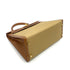 HERMES KELLY 28 GOLD COUCHVEL TOILE HAND SHOULDER BAG 1995 CIRCLE Y GOLD HARDWARE 90252001 - PURPOSE