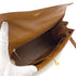HERMES KELLY 28 GOLD COUCHVEL TOILE HAND SHOULDER BAG 1995 CIRCLE Y GOLD HARDWARE 90252001 - PURPOSE