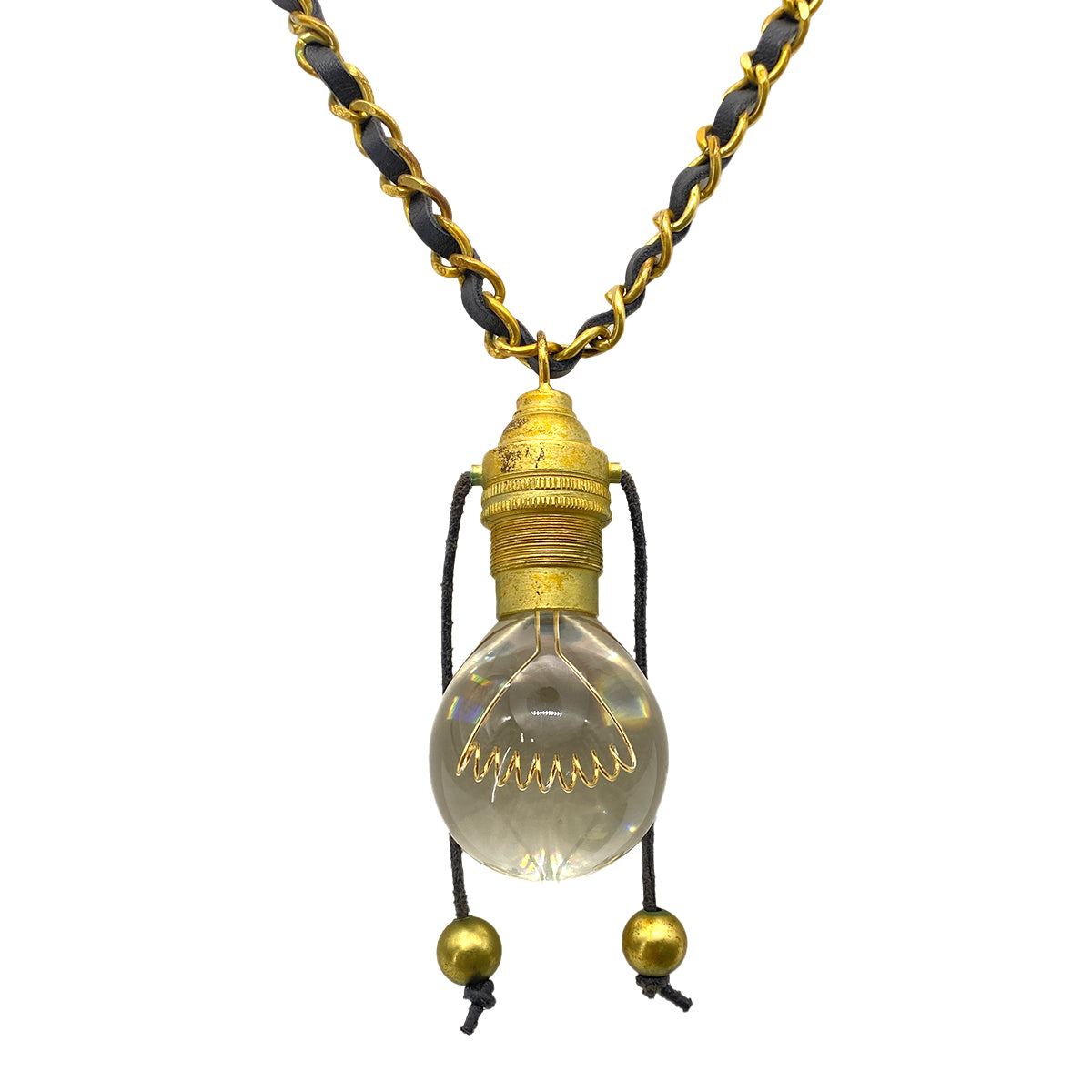 CHANEL VINTAGE NECKLACE LIGHT BULB MOTIF ACCESSORY 94P 90252552