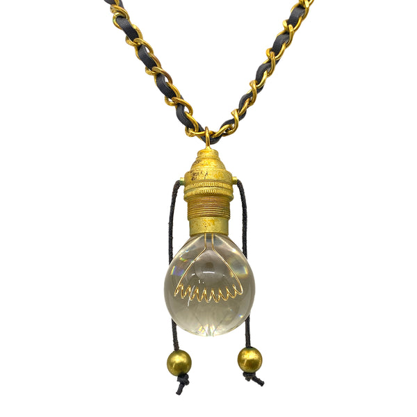 CHANEL VINTAGE NECKLACE LIGHT BULB MOTIF ACCESSORY 94P 90252552 - PURPOSE