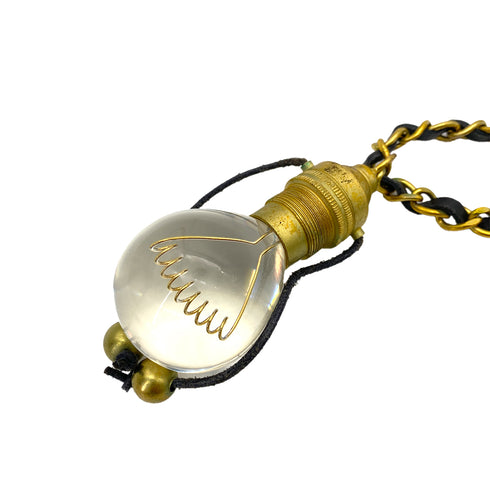 CHANEL VINTAGE NECKLACE LIGHT BULB MOTIF ACCESSORY 94P 90252552 - PURPOSE