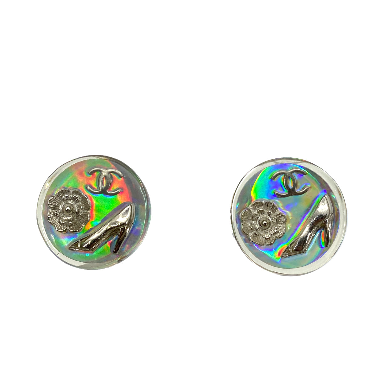 CHANEL VINTAGE EARRINGS COCOMARK AURORA ACCESSORY 97P 90261361