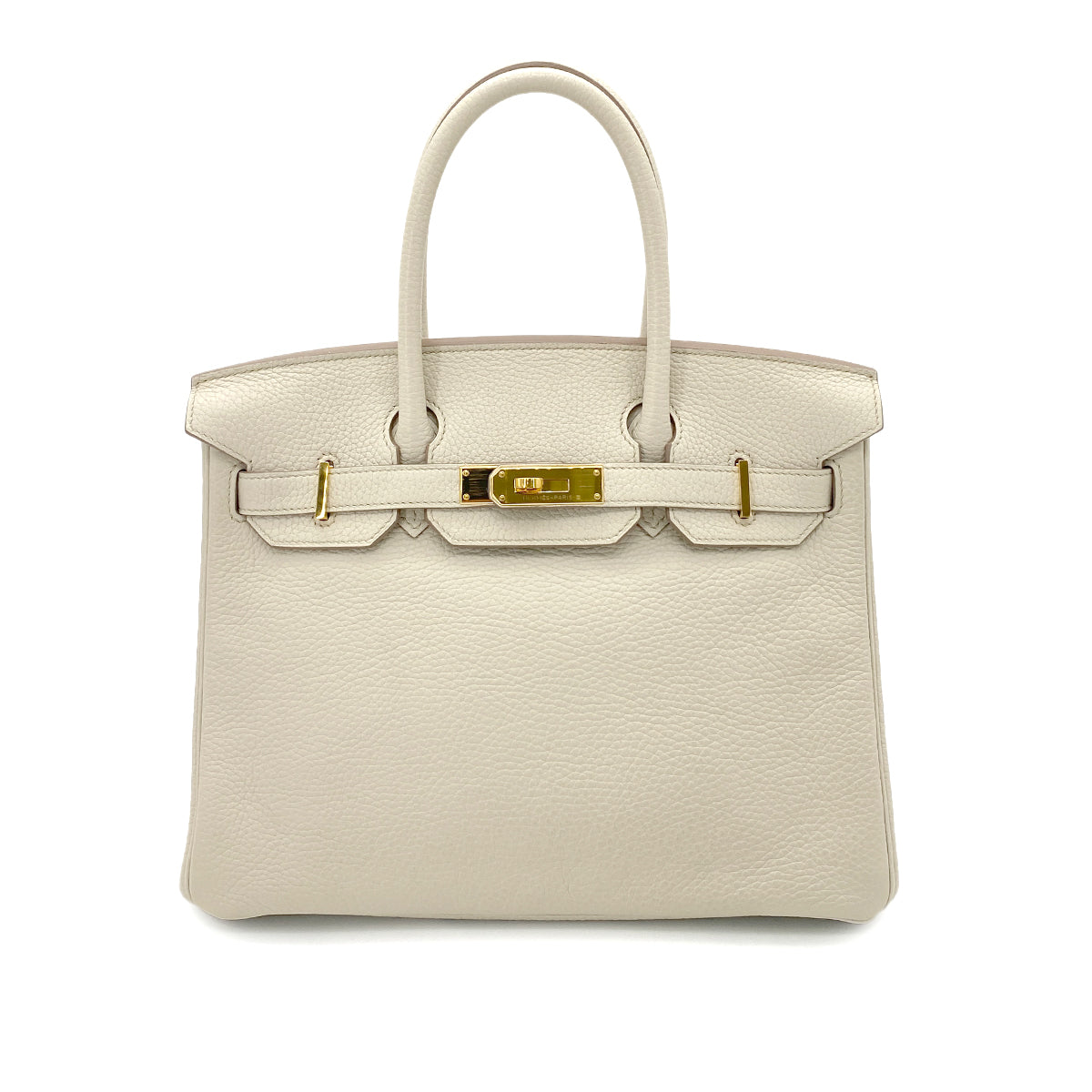 HERMES BIRKIN 30 BETON TAURILLON CLEMENCE HAND BAG A GHW 90252570