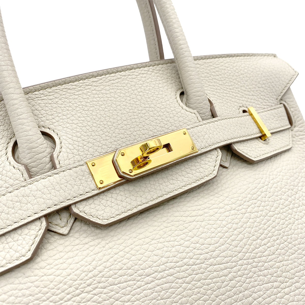 HERMES BIRKIN 30 BETON TAURILLON CLEMENCE HAND BAG A GHW 90252570