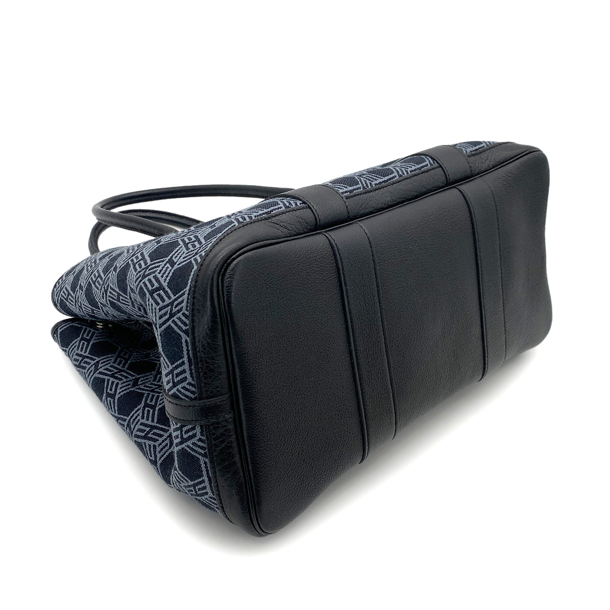 HERMES GARDEN PARTY PM NAVY TOILE SO H TOTE BAG □K 90252571