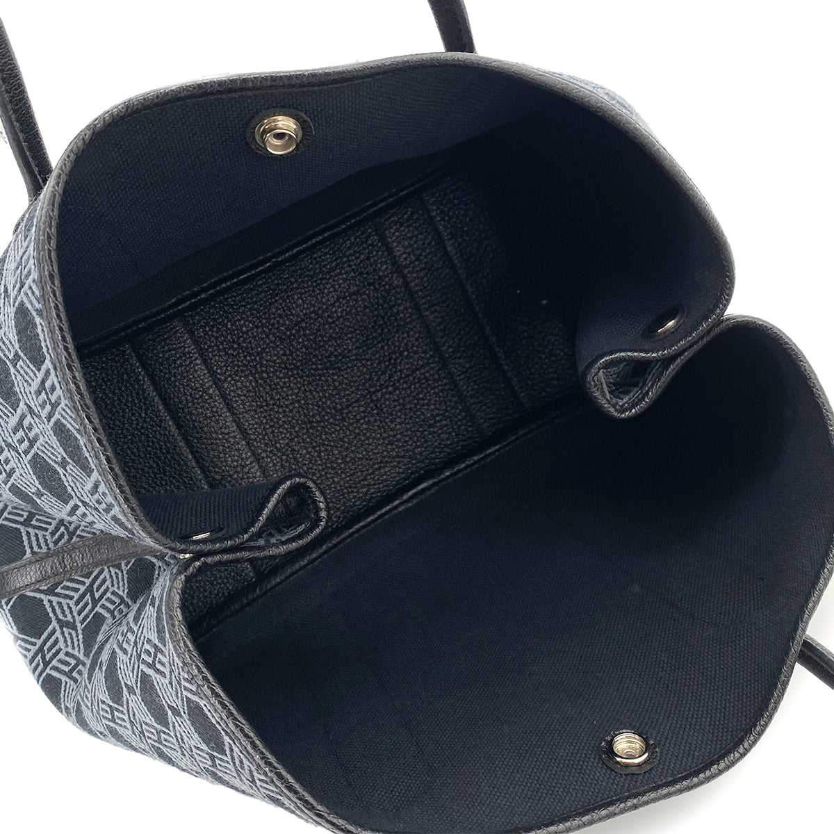 HERMES GARDEN PARTY PM NAVY TOILE SO H TOTE BAG □K 90252571