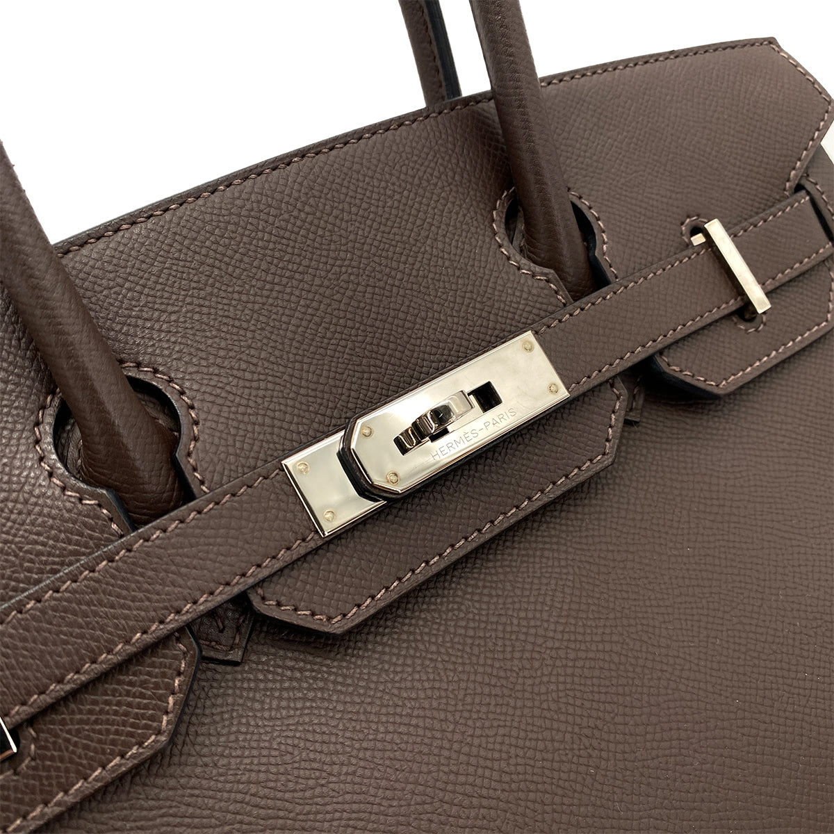 HERMES BIRKIN 30 CAFE EPSOM HAND BAG □P SHW 90252971