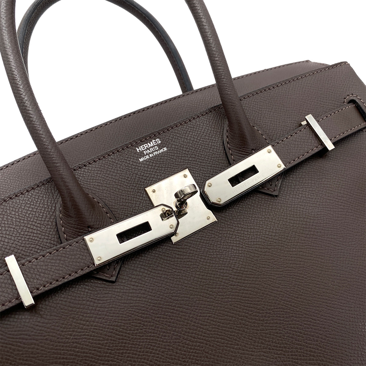 HERMES BIRKIN 30 CAFE EPSOM HAND BAG □P SHW 90252971