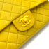 CHANEL VINTAGE CLASSIC FLAP MEDIUM CHAIN SHOULDER BAG YELLOW LAMB SKIN 90252985 - PURPOSE