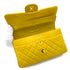 CHANEL VINTAGE CLASSIC FLAP MEDIUM CHAIN SHOULDER BAG YELLOW LAMB SKIN 90252985 - PURPOSE
