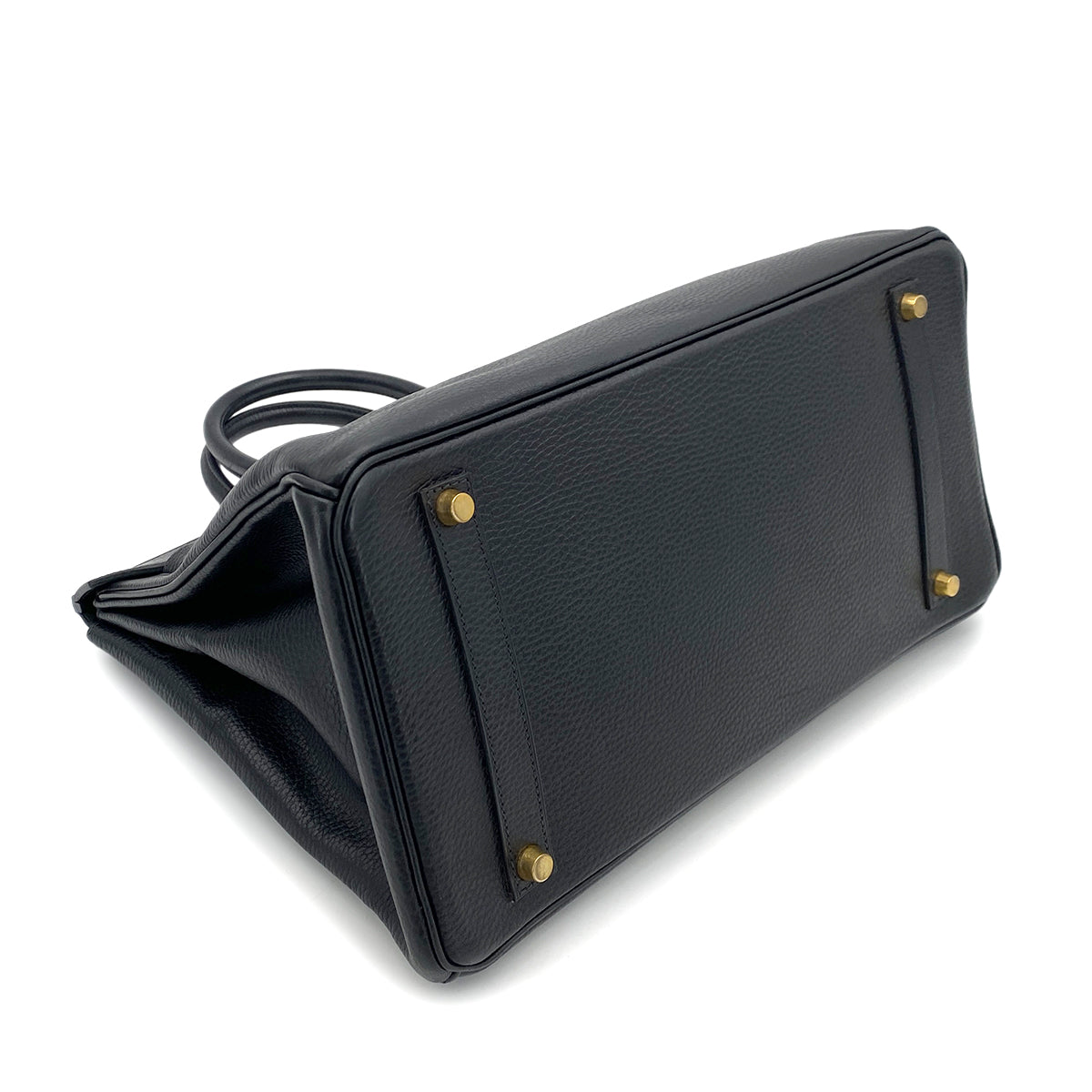 HERMES BIRKIN 35 BLACK ARDENNES HAND BAG □G GHW 90253625