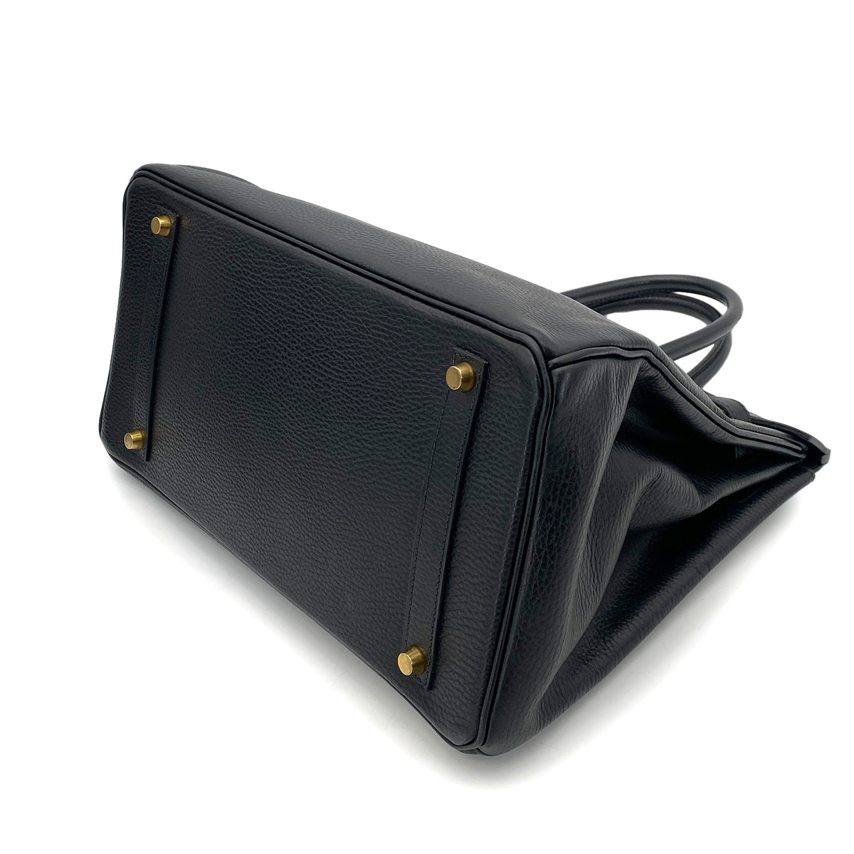 HERMES BIRKIN 35 BLACK ARDENNES HAND BAG □G GHW 90253625
