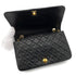 CHANEL VINTAGE FULL FLAP CHAIN SHOULDER BAG BLACK LAMB SKIN 90253629 - PURPOSE