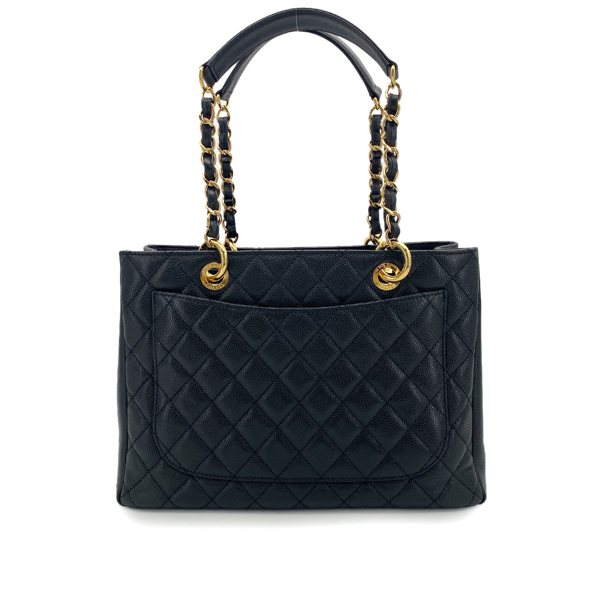 CHANEL GST TOTE BAG BLACK CAVIAR SKIN 90253630