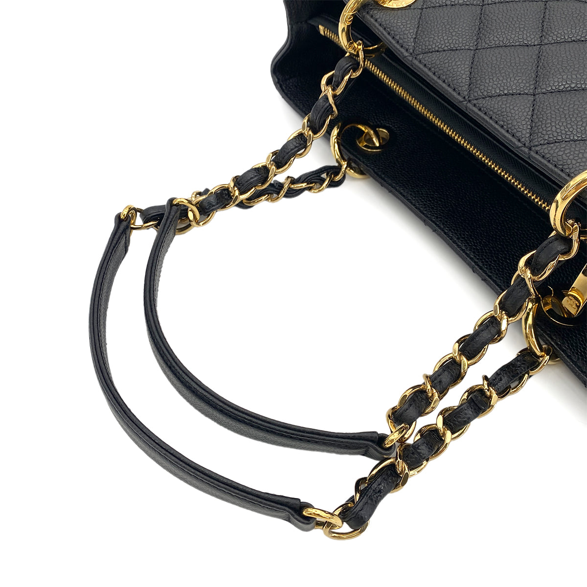 CHANEL GST TOTE BAG BLACK CAVIAR SKIN 90253630